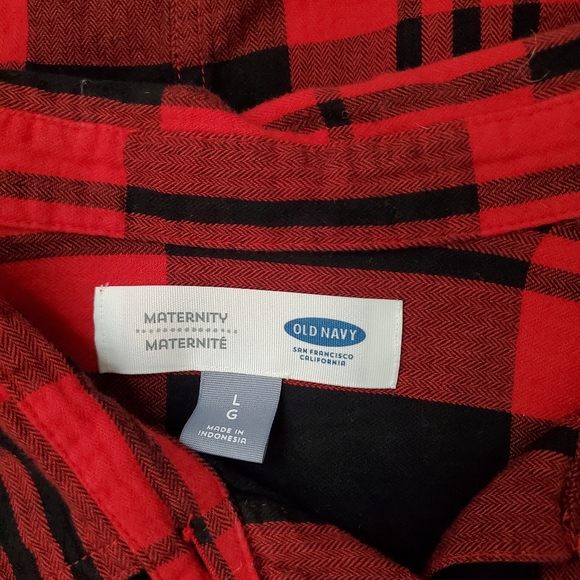 Maternity plaid tunic - Picture 3 of 3